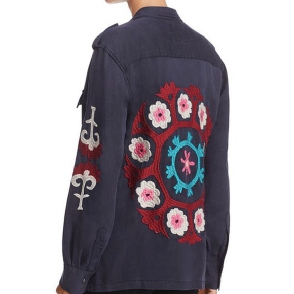 RAILS ELLIOT Button Down Embroidered Jacket Shirt - Picture 5 of 10